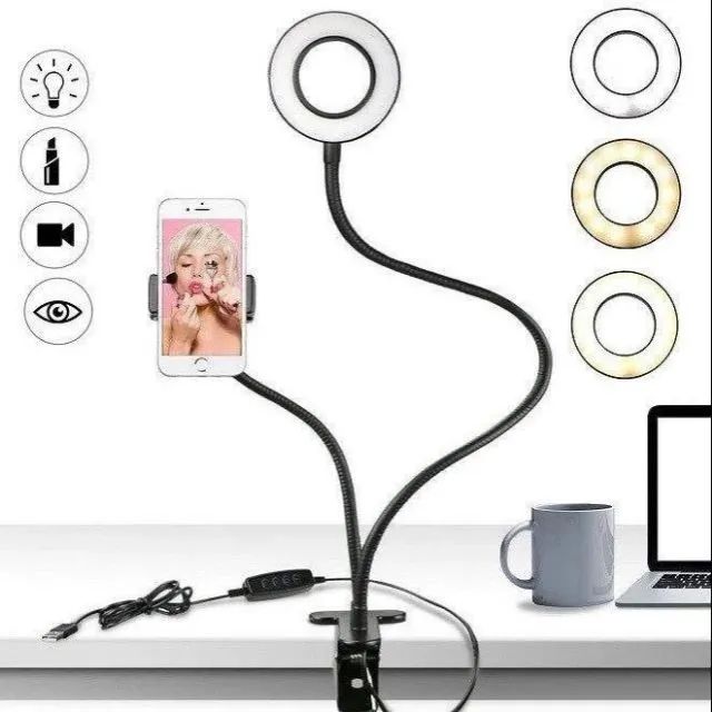 Ring Light Greika com Suporte de Celular e Microfone para fazer Lives ou Video MOD AL-061 - Foto 2
