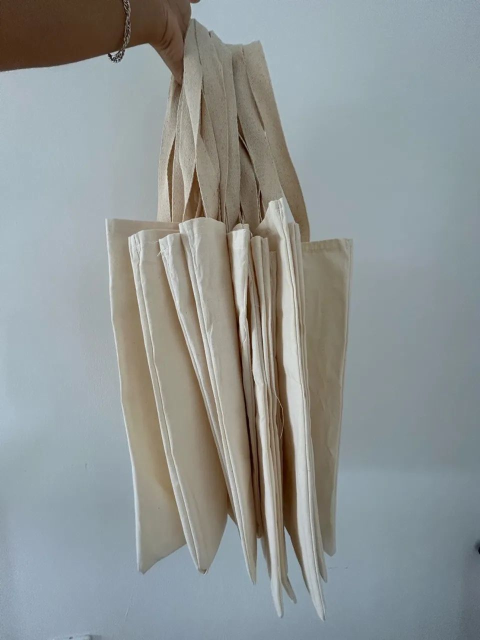20 Ecobag 100% Algodão cru  - Foto 5