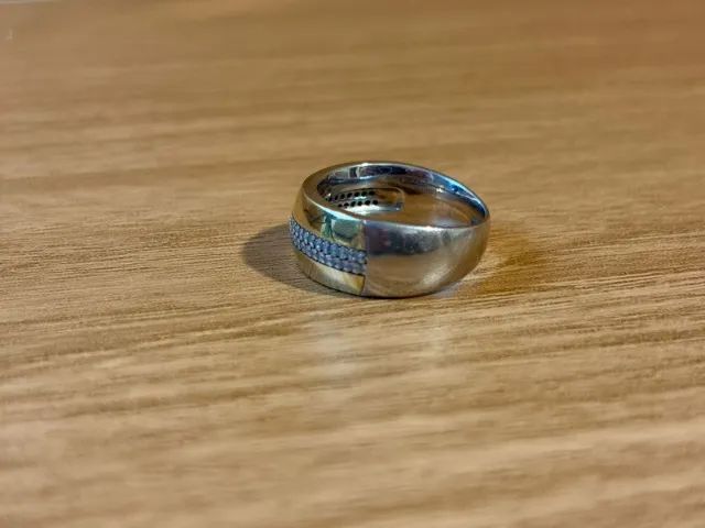 Anel Tulum em Prata 925 e Ouro Amarelo 18k com Diamantes - Foto 2
