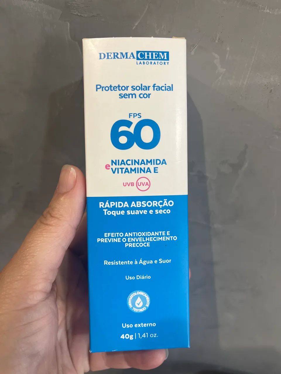 Protetor solar facial sem com 60FPS 
