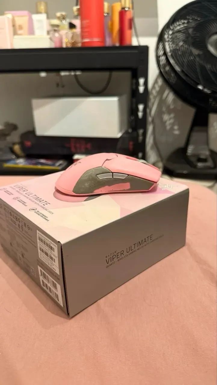 Mouse Viper Ultimate Quartz Pink + Grip Tape  - Foto 5