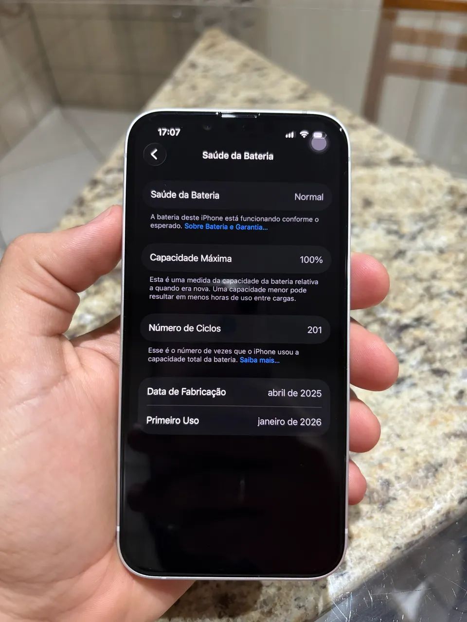 iPhone 16e Branco - 256GB | Impecável | Bateria 100% | Garantia - Foto 3