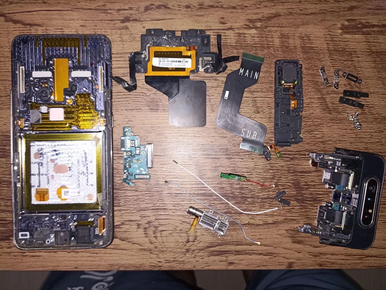 Kit Peças / Carcaça Samsung Galaxy A80 (Original - Sem Placa e Bateria)