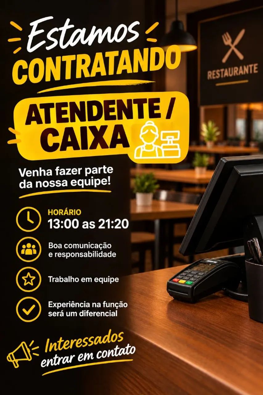 Atendente/caixa