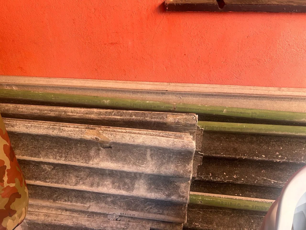 Telhas para construção 