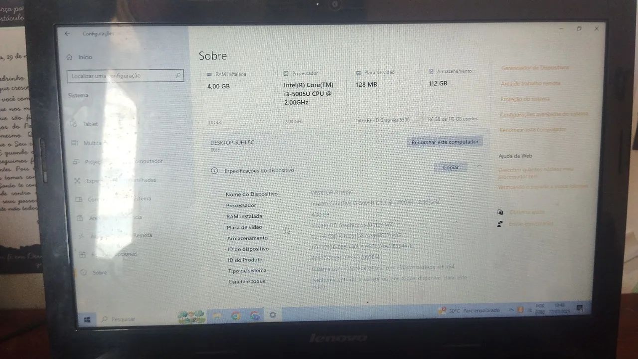 Notebook Lenovo G40-80 - Foto 3
