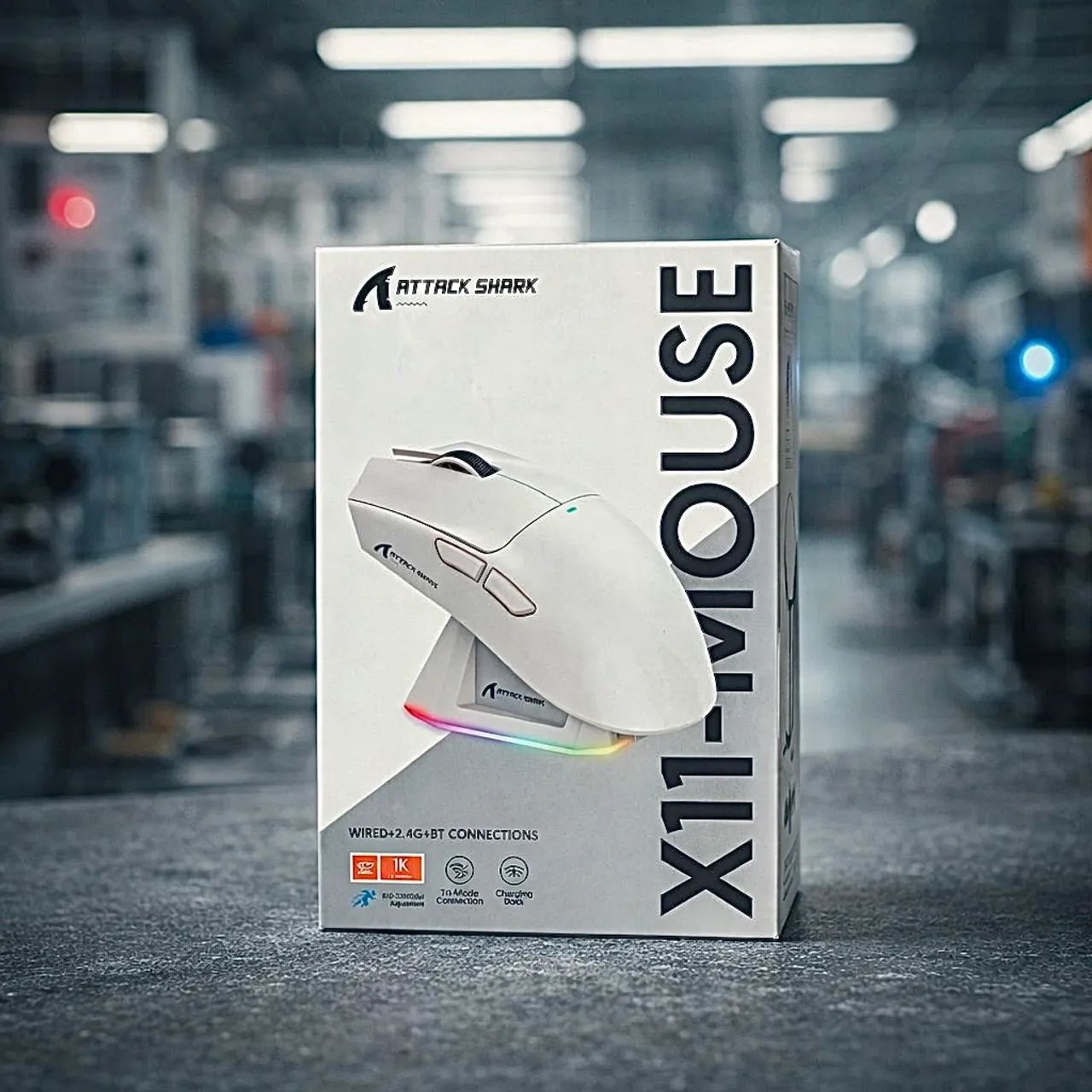 MOUSE GAMER ATTACK SHARK X11 - SENSOR PIXART 22.000 DPI | TRI-MODE - Foto 2