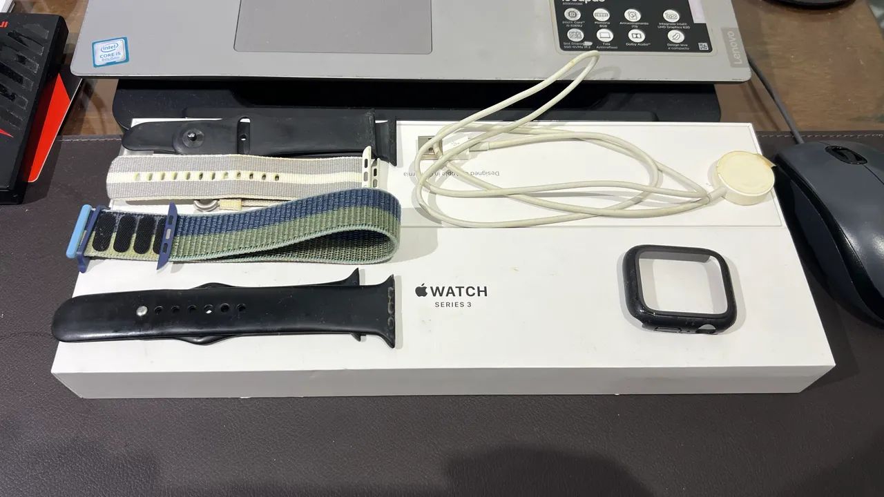 Carregador Caixa Original e pulseira Apple Watch