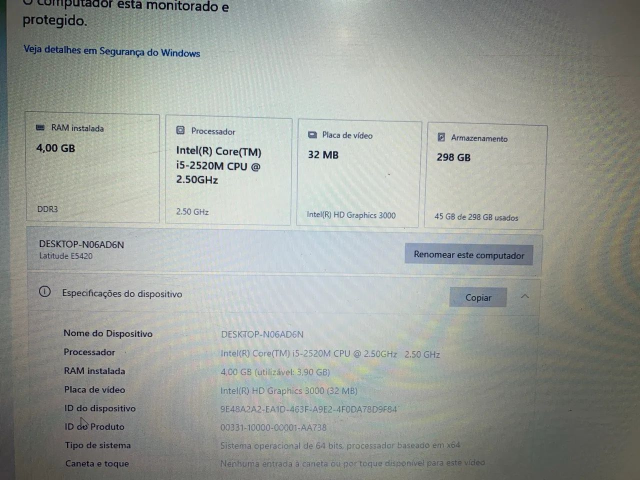 Notebook Dell Latitude i5 | Funcional | Para Uso Básico | Revisado - Foto 2