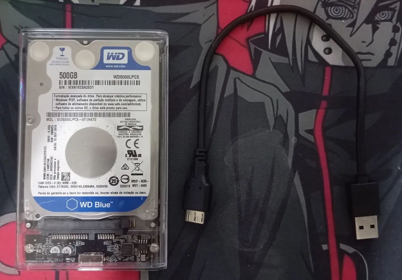 HD interno + Case HD externo 
