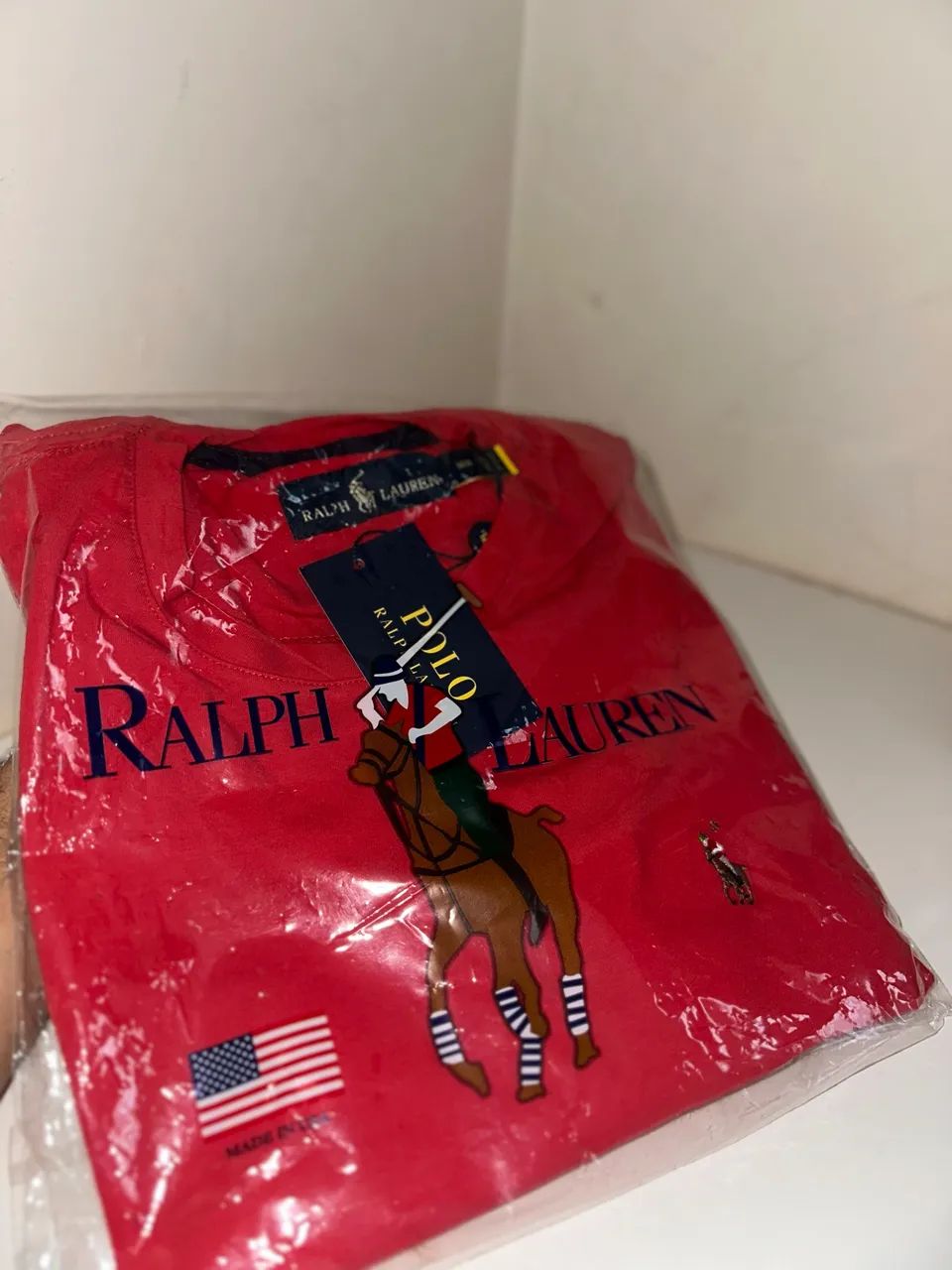 Camiseta Ralph Lauren - malha peruana 