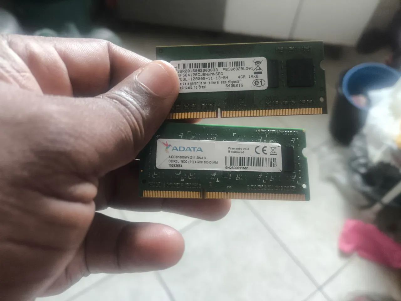 Memória de notebook 2 de 4GB DDR3
