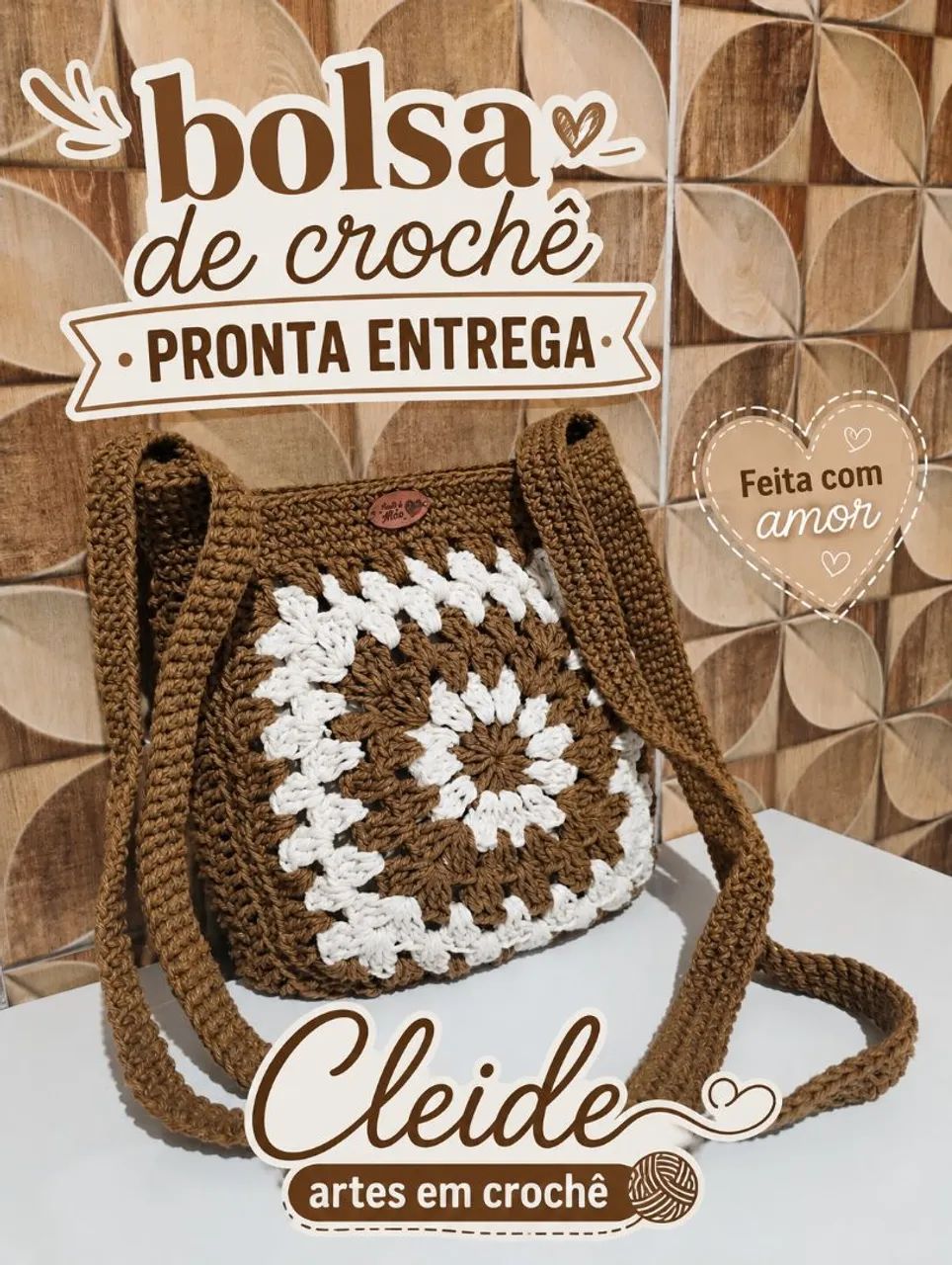 Bolsa de crochê  - Foto 2