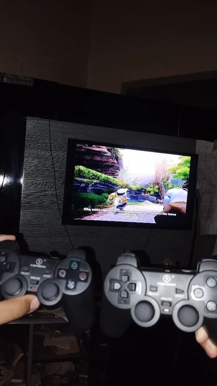 PlayStation 2 na caixa com 2 controles  - Foto 4