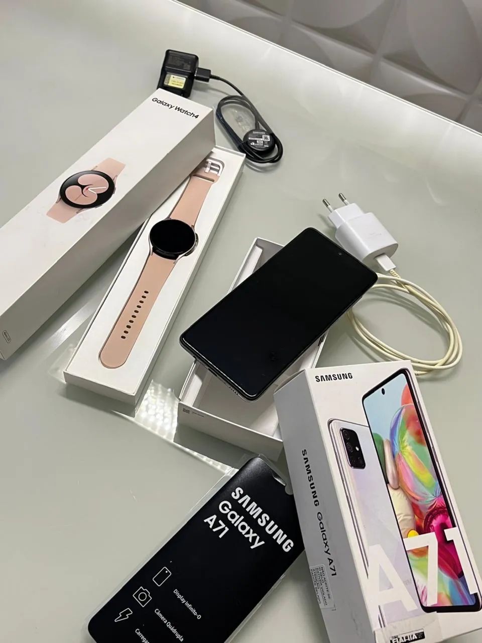 Celular A71 - 128gb Samsung + Relógio  Samsung Watch 4