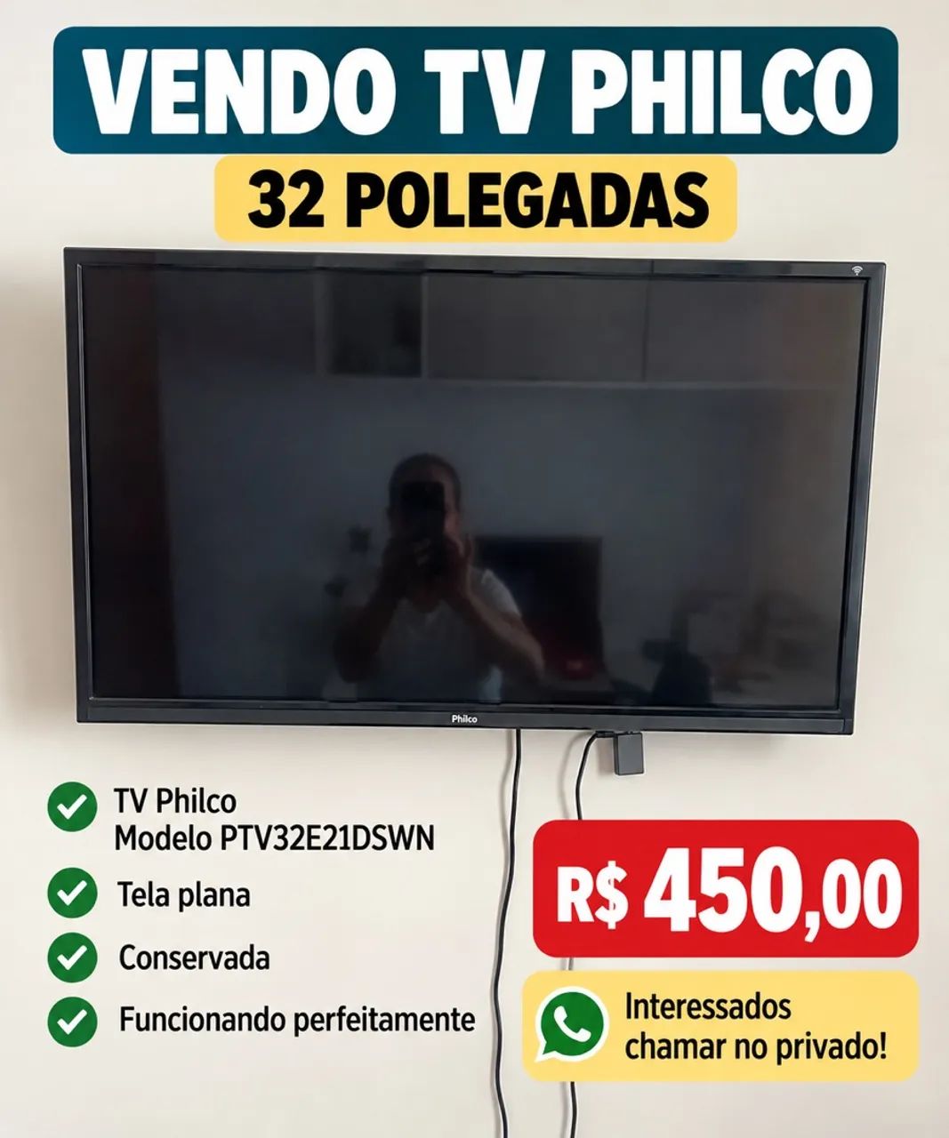 Tb Philco 32 polegadas 