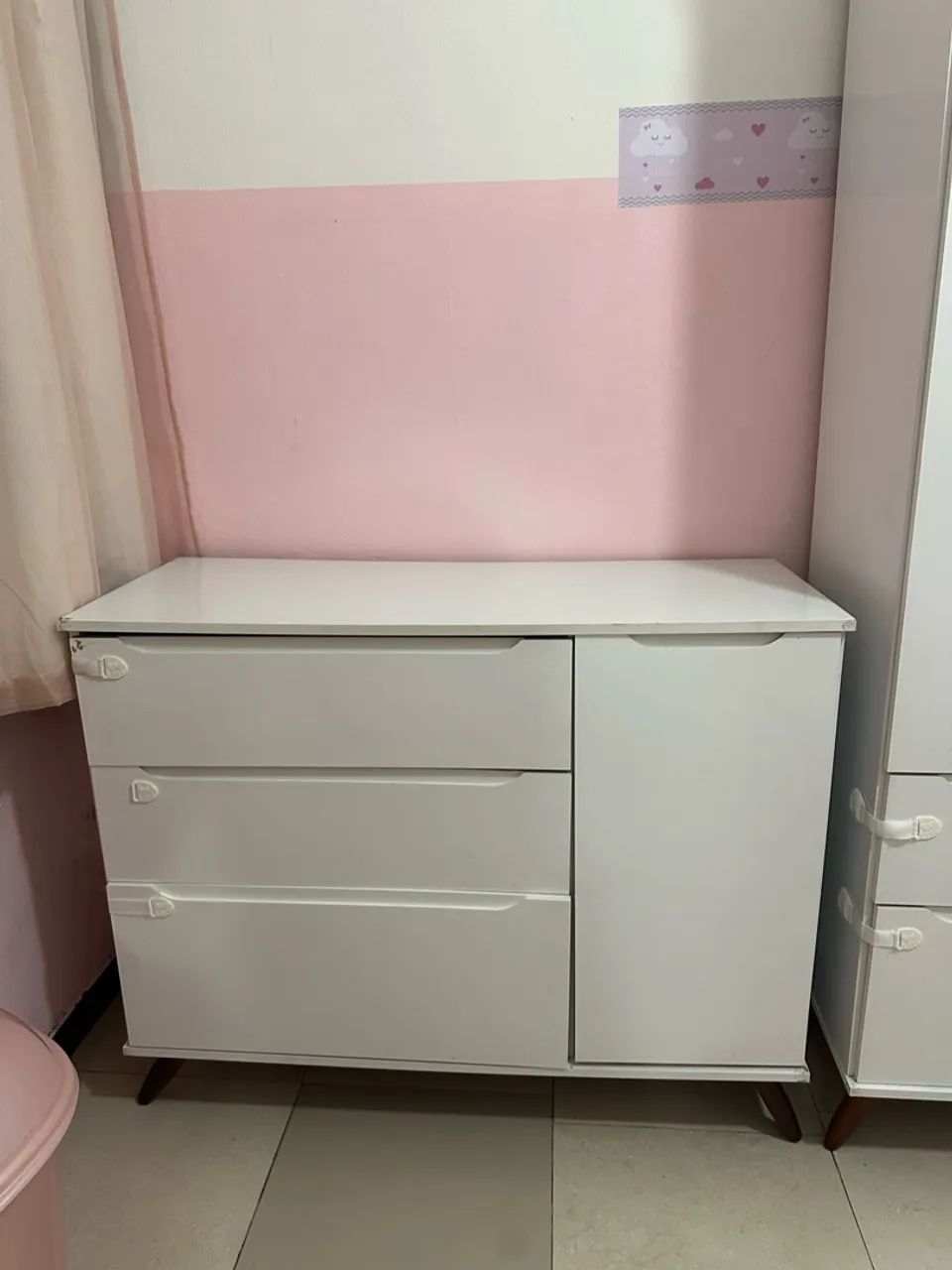 Guarda roupa e cômoda infantil  - Foto 3