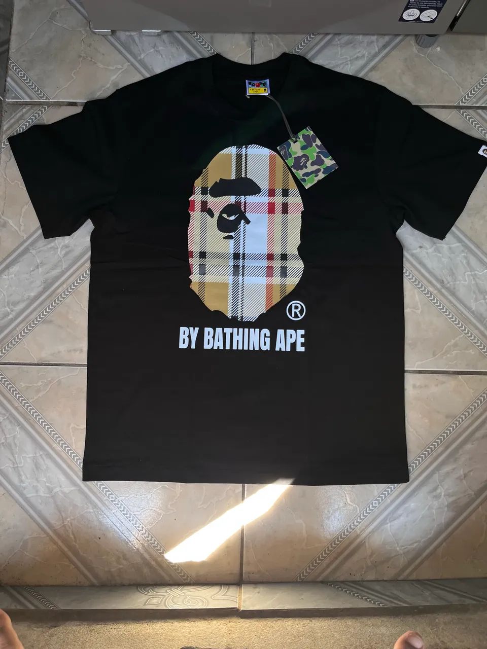 Camisa burberry bape 