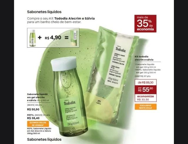 Kit sabonete liquido + refil 
