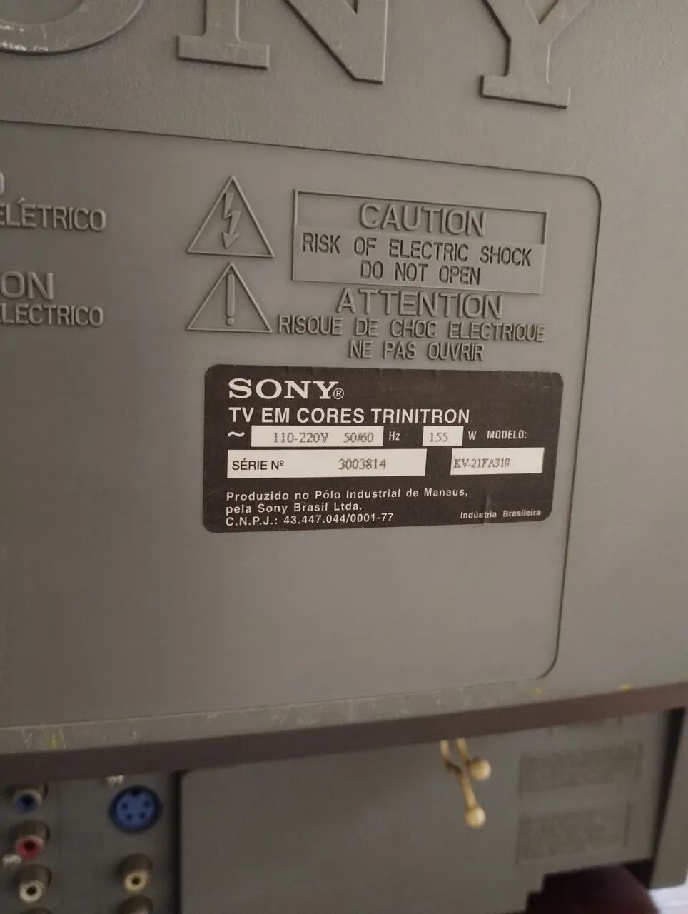Tv Sony Wega Triniton 21 polegadas  - Foto 4