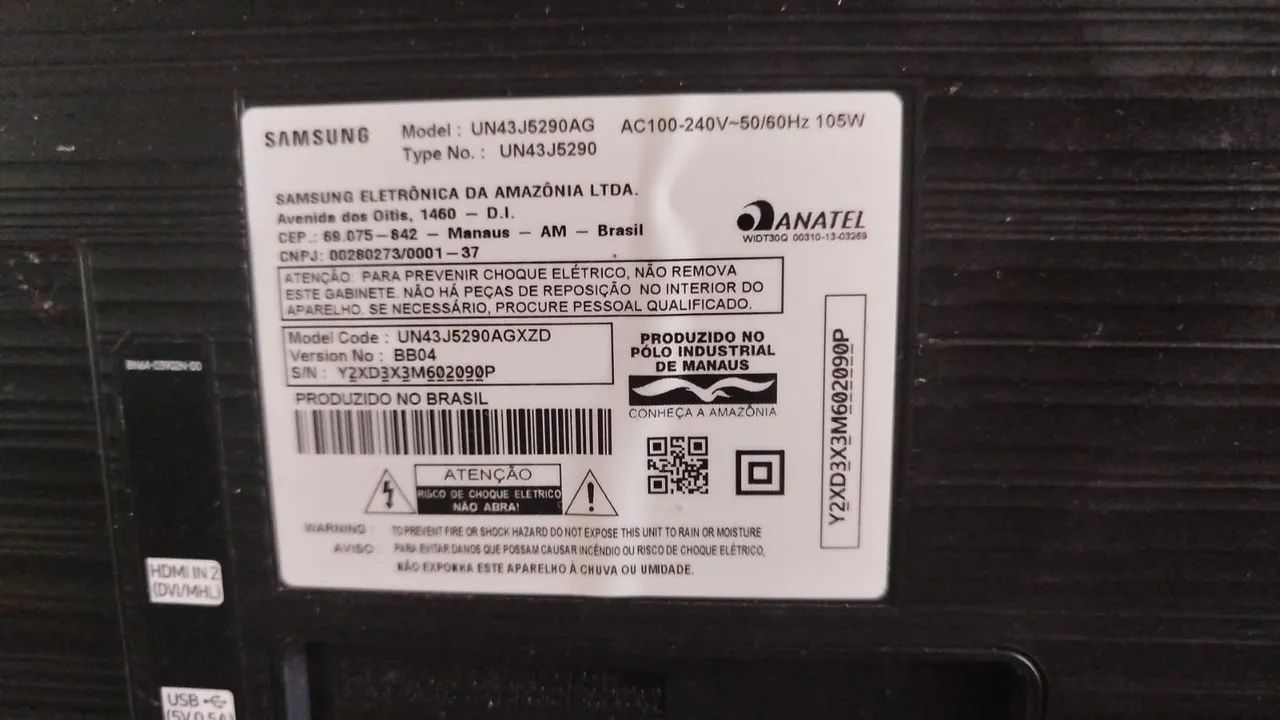 Tv Samsung 43 para retirada de peças  - Foto 2