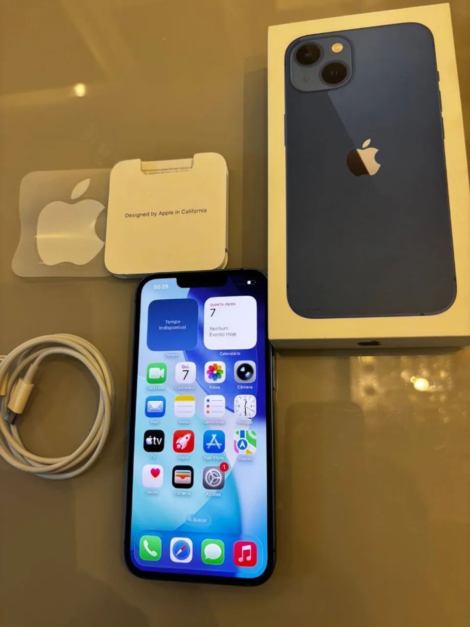 iPhone 13 256gb Impecável, Tudo original, completo caixa e cabo, Ac cartão, Entrego