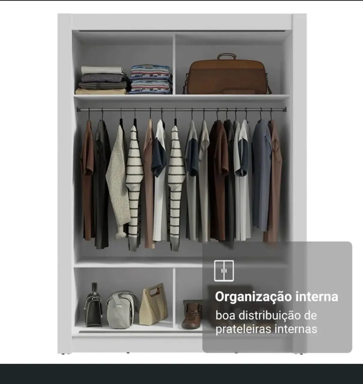 Guarda roupa solteiro sem gaveta  - Foto 3
