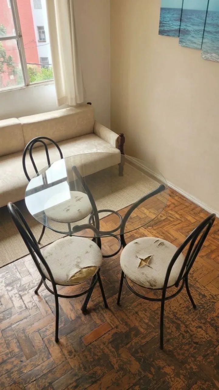 Mesa de jantar 3 cadeiras