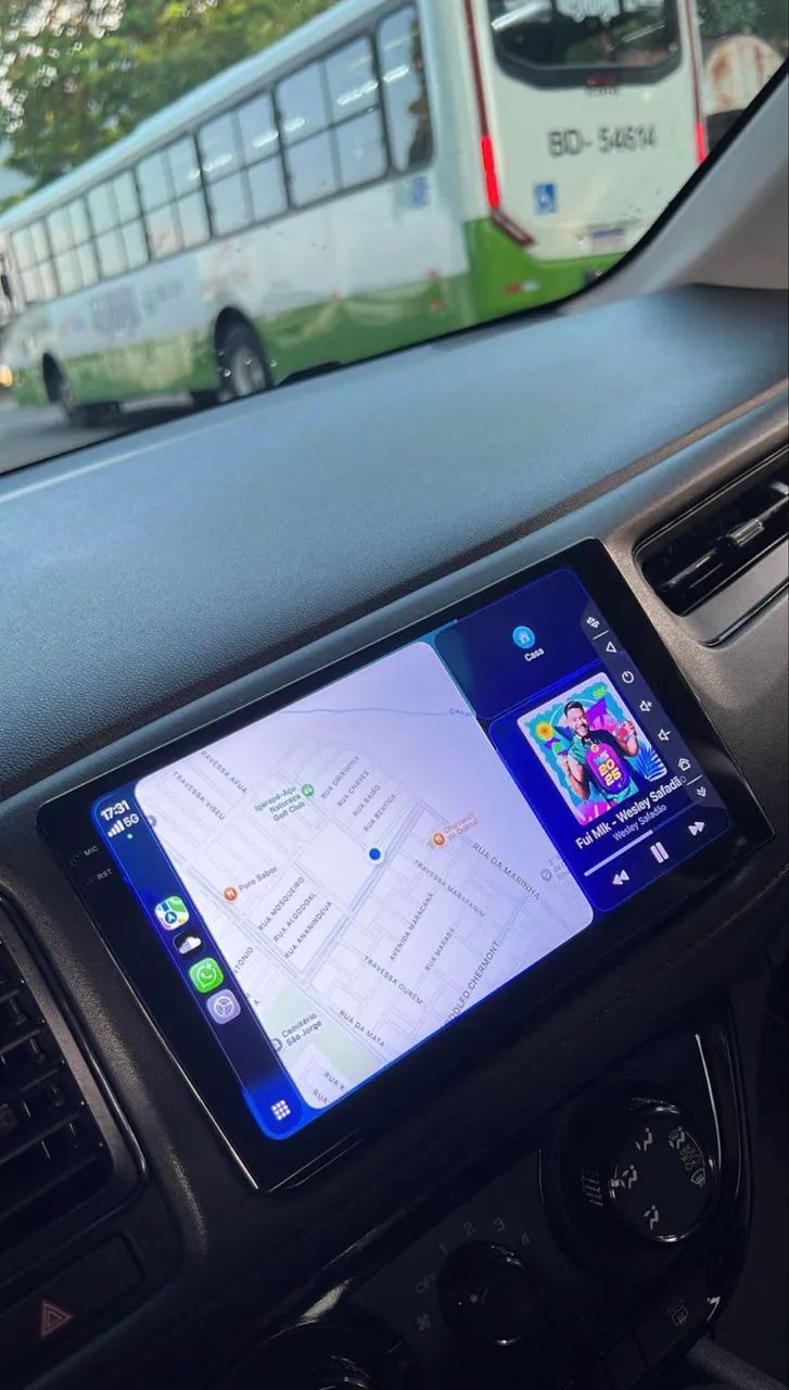 Multimídia 9 polegadas CarPlay sem fio.
