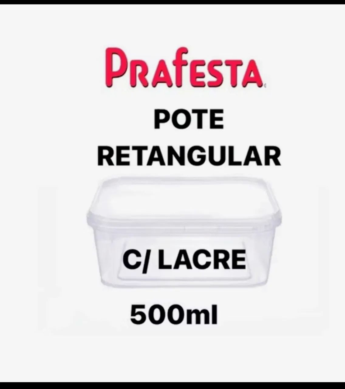 Embalagem Pra Festa retangular 500ml com lacre - Foto 3