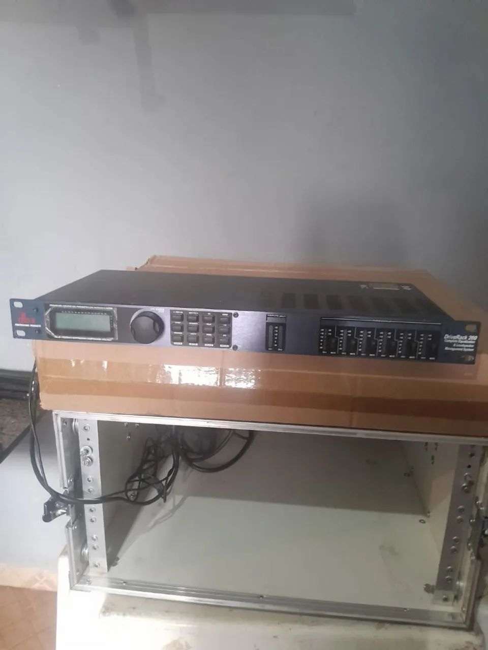 Processador dbx + case rack