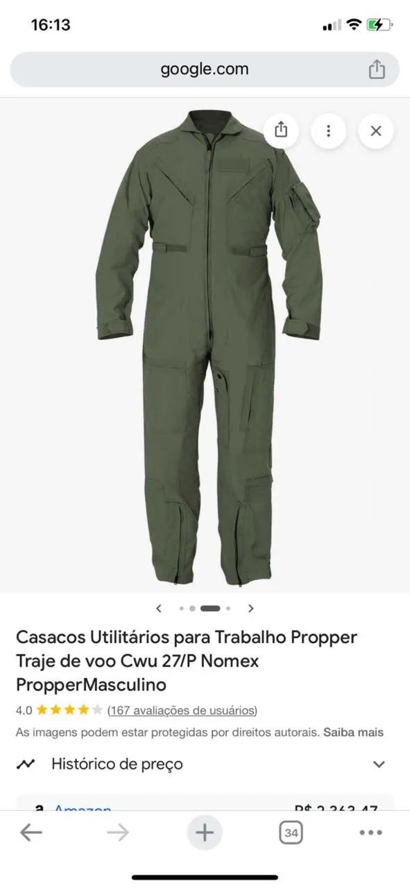 Macacão dê voo nomex  - Foto 5