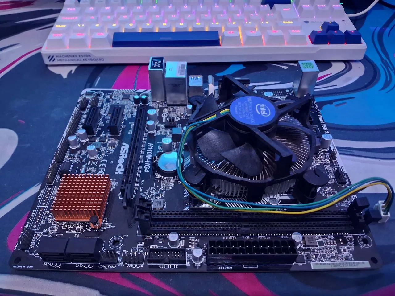 KIT PLACA-MÃE ASRock H110M-HG4 + Pentium G4560 + Cooler Intel - Foto 4