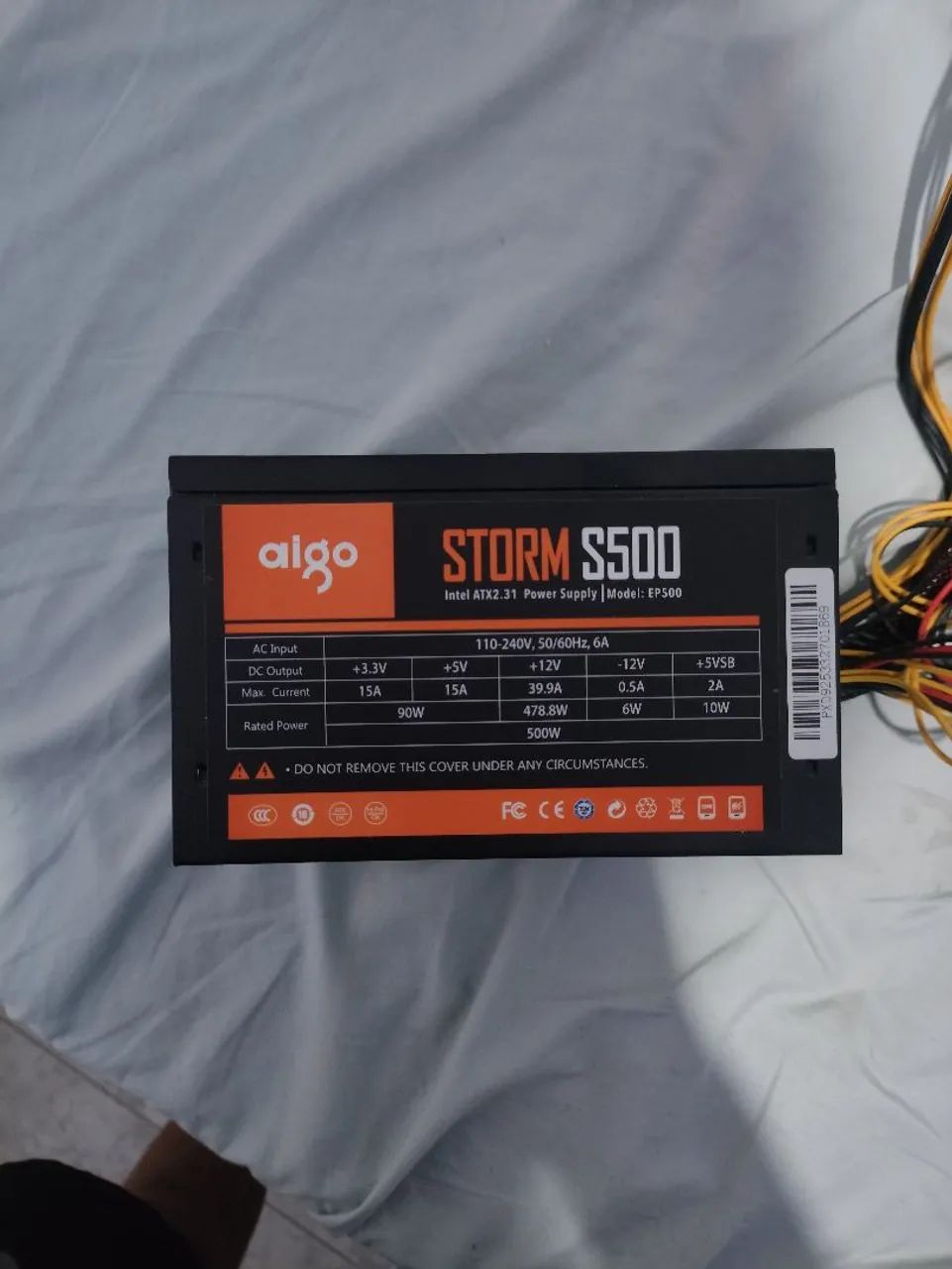 fonte Aigo Darkflash Storm S500 de 500W.