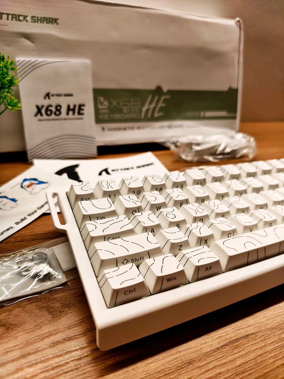 Teclado magnético attack shark x68 8k 0,0005ms - Foto 4