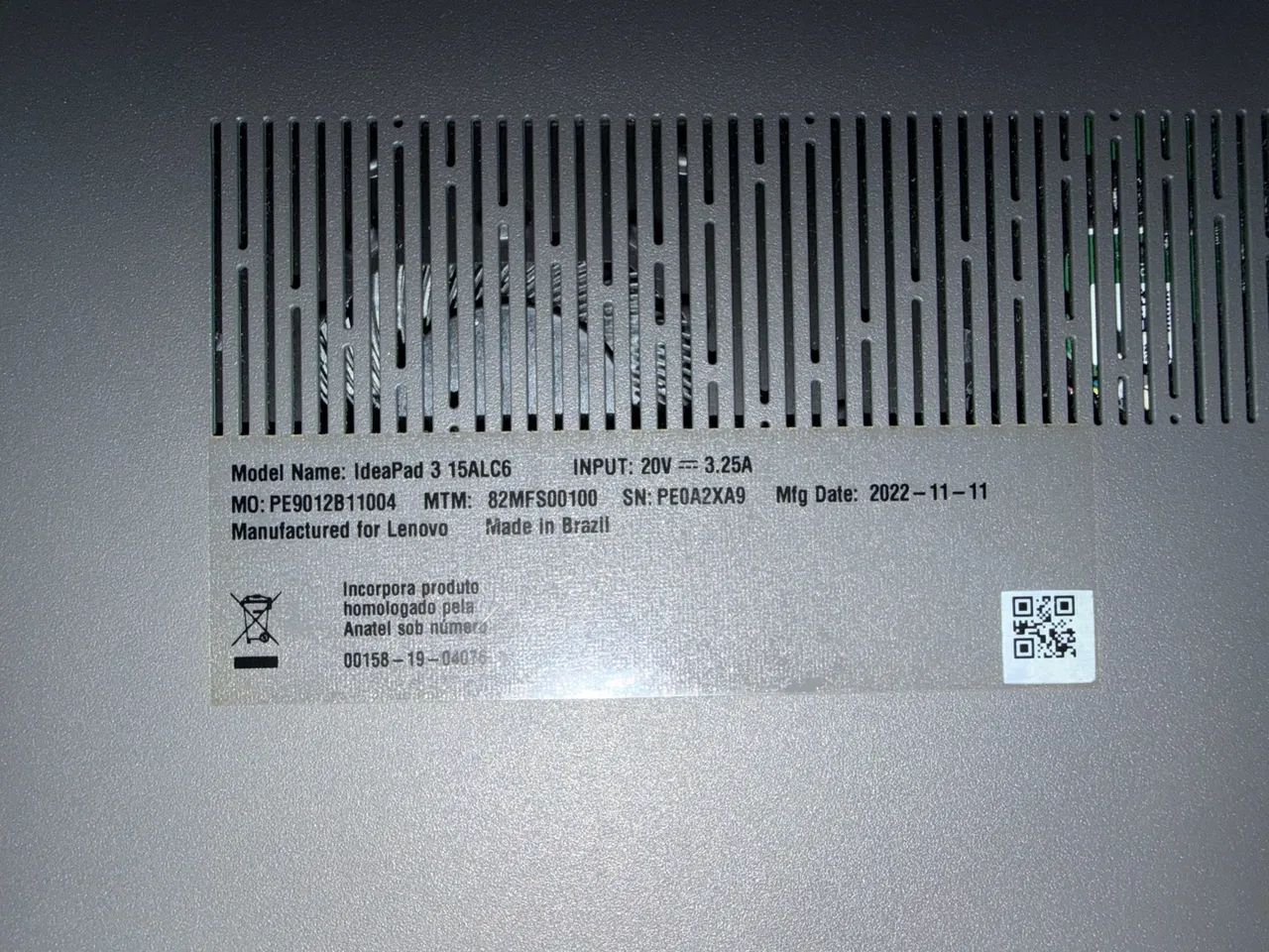 Notebook Lenovo IdeaPad 3 - usado - Foto 4