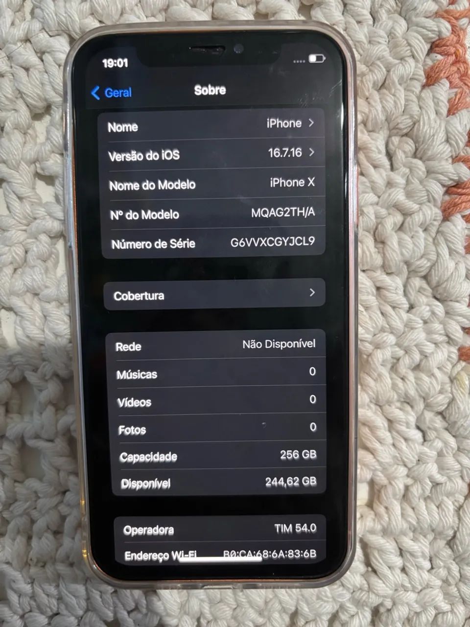 iPhone X 256GB na carcaça do 17 Pro - Foto 5