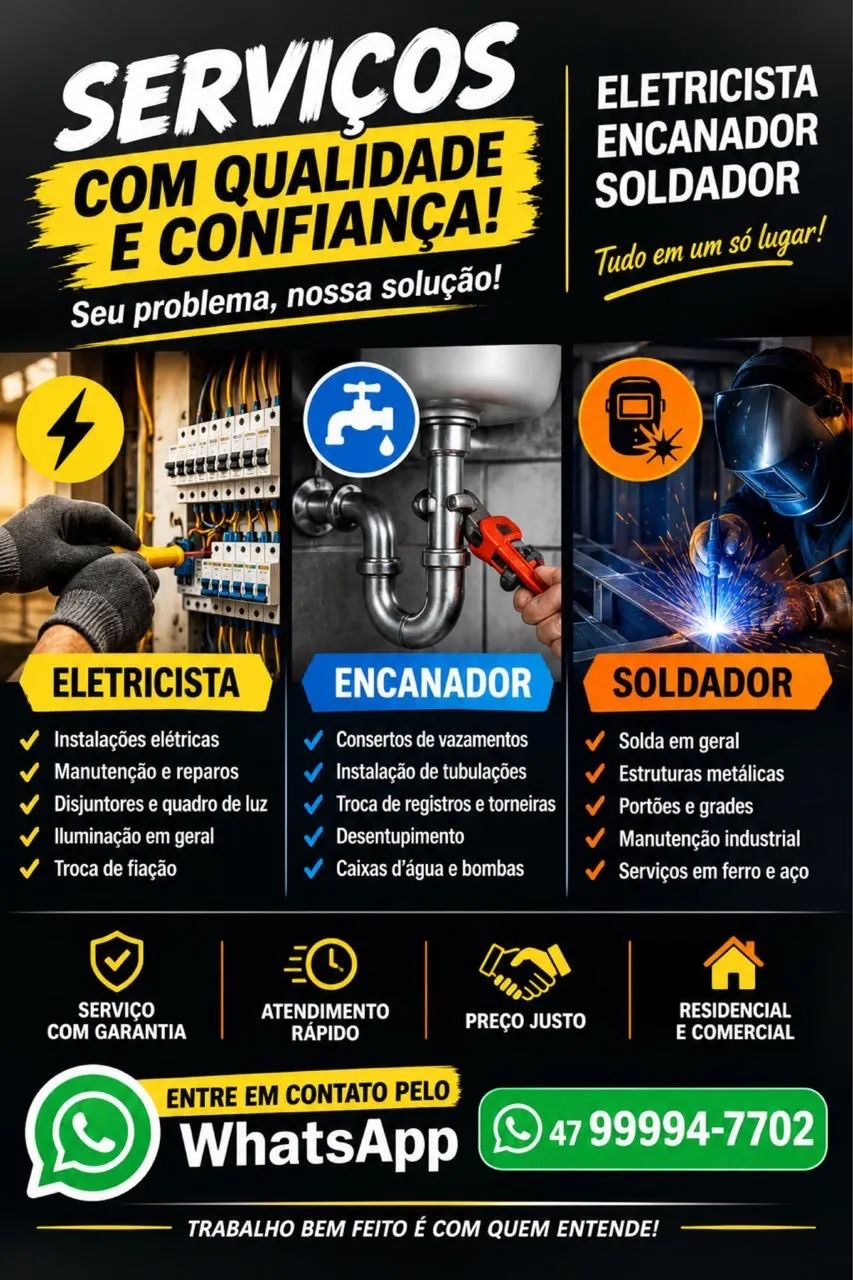 Eletricista encanador 