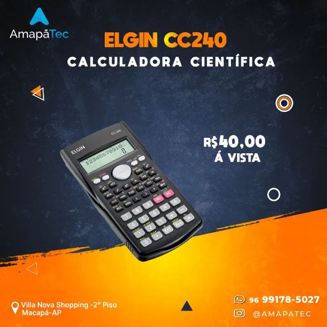 Calculadora Científica 240 Funções CC240 Elgin