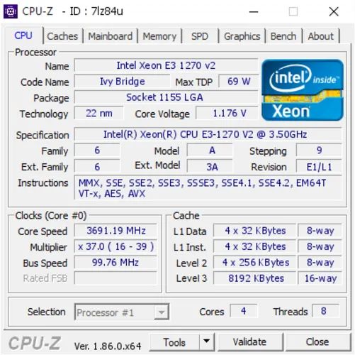 Processador Intel Xeon E3-1270 V2 4 Núcleos Lga1155 - Foto 2