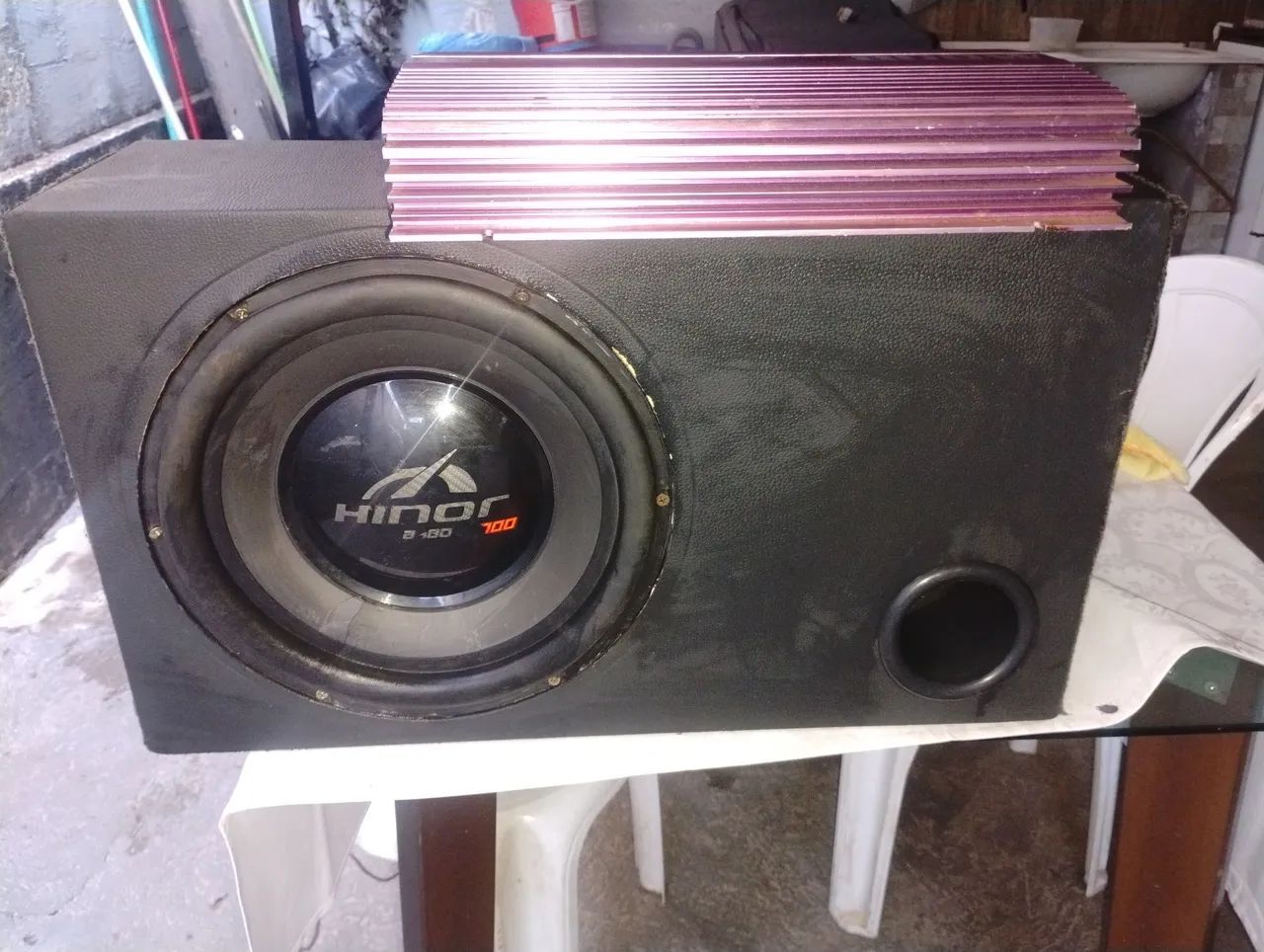 Caixa de grave auto falante 12 com módulo de 800 funcionando perfeitamente  - Foto 5