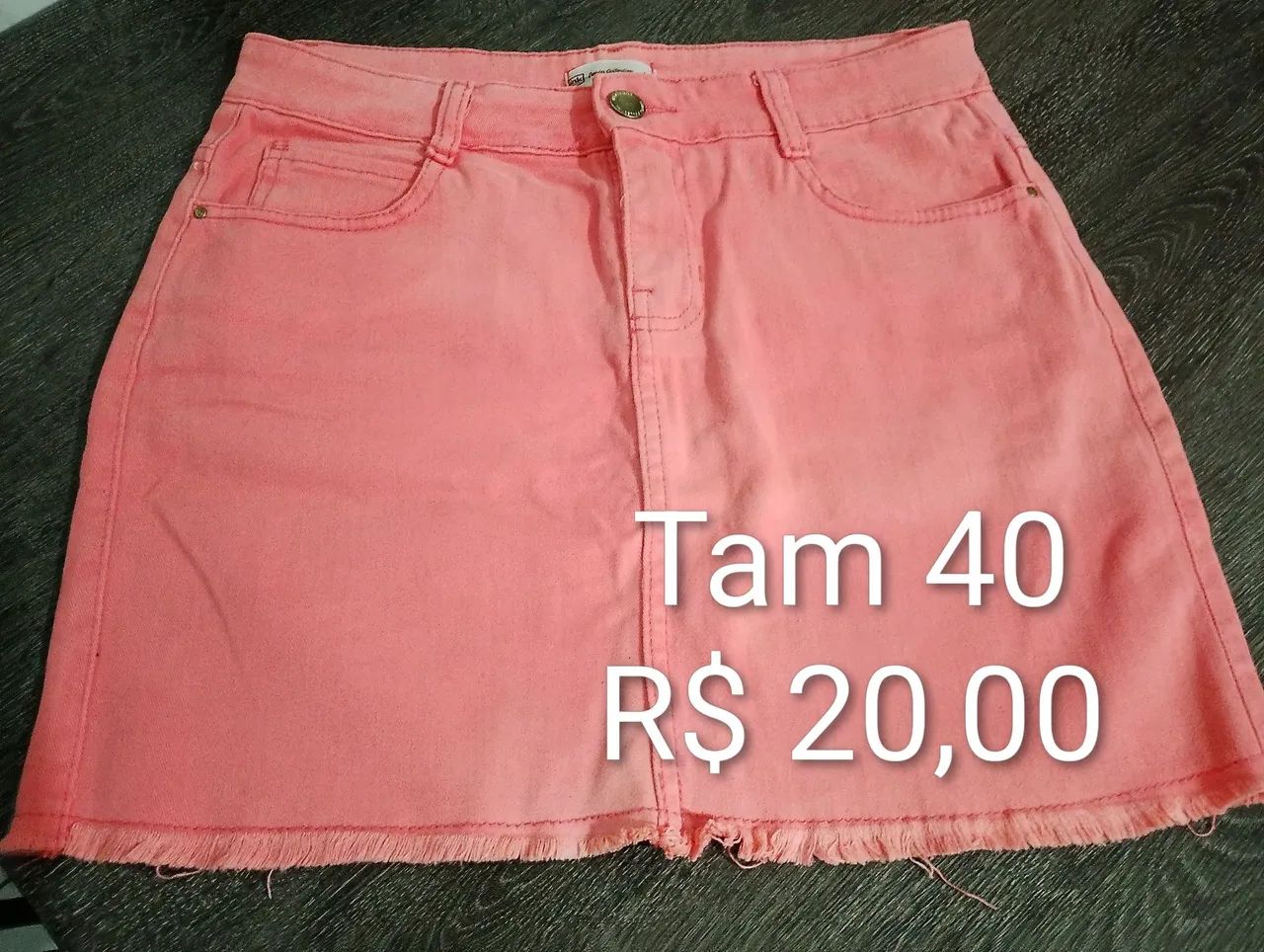Saia jeans feminino 