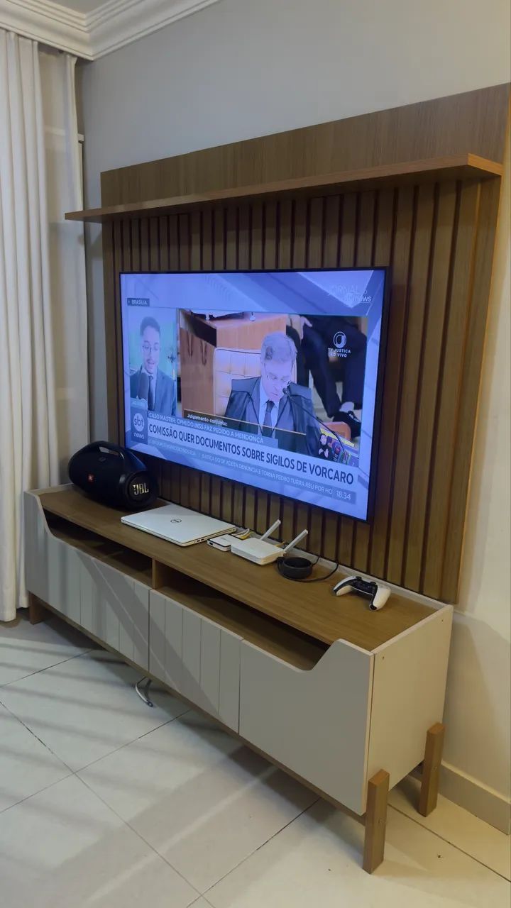 Painel Tv com Rack Lar Shopping 70 polegadas  - Foto 2
