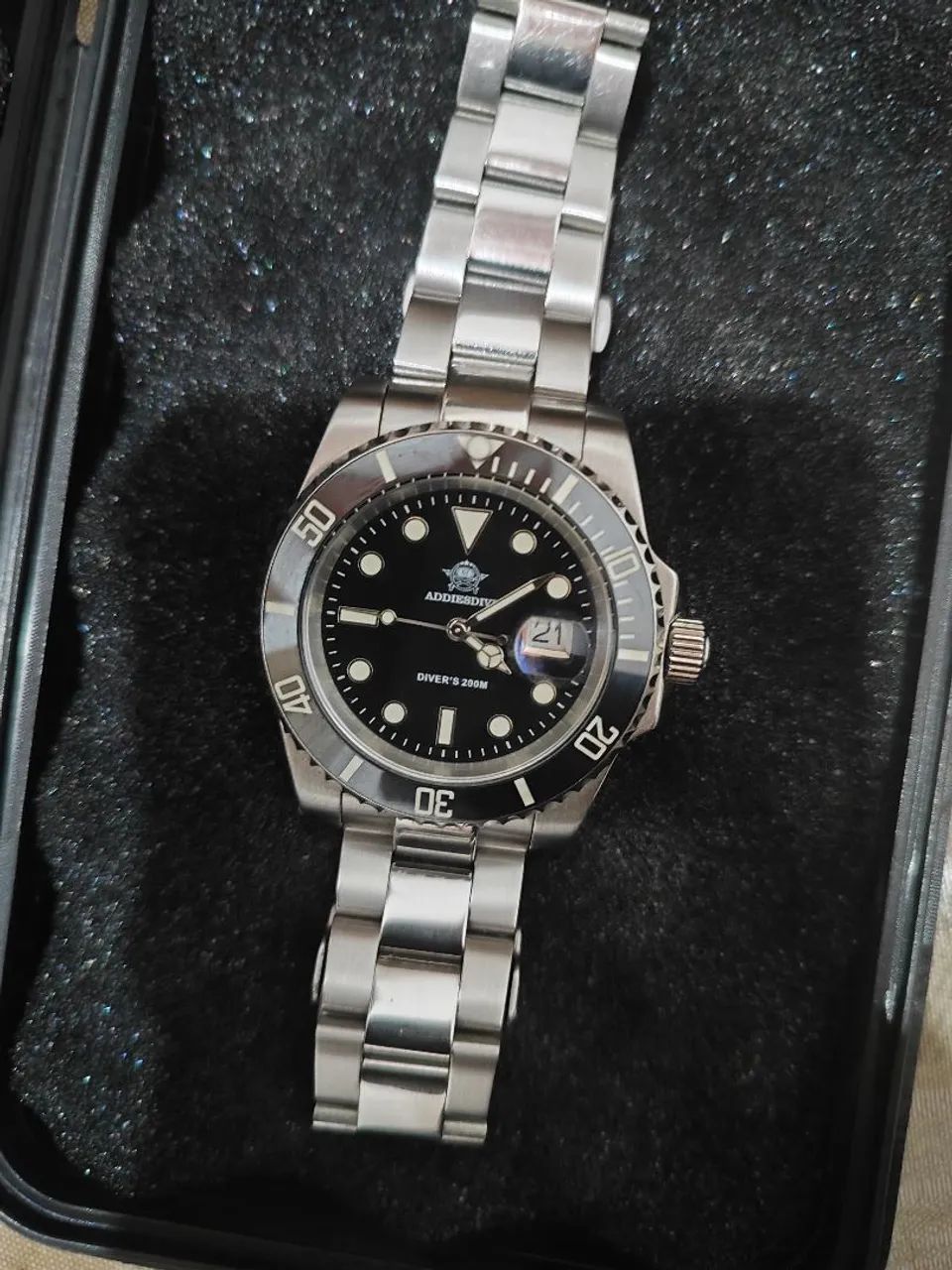 Relógio tipo Rolex Addiesdiver 200m 