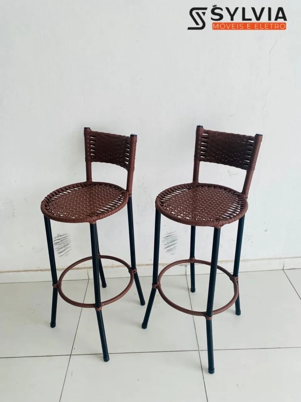 Banquetas em fibra com ferro - Foto 3
