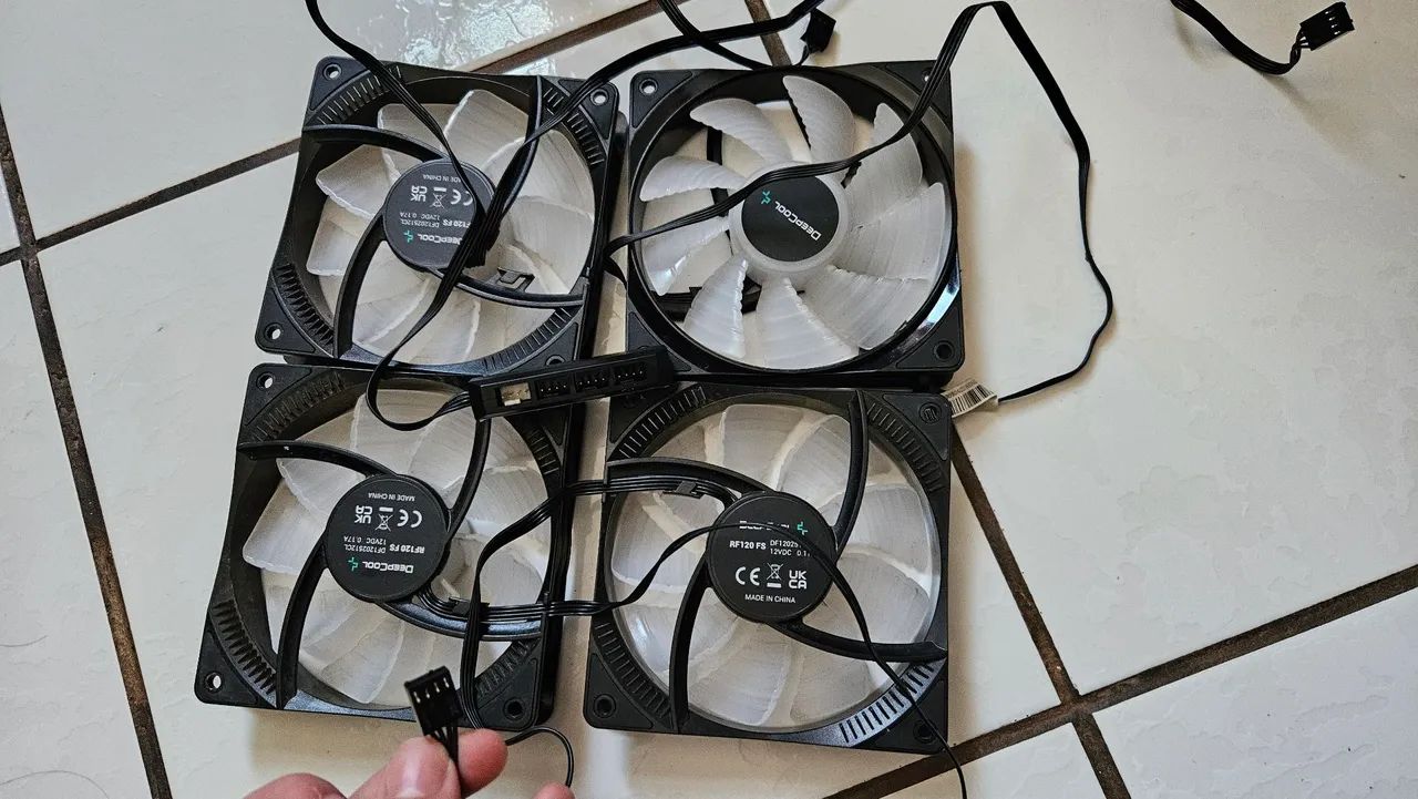 Kit 4 fans, cores fixas (RF120)