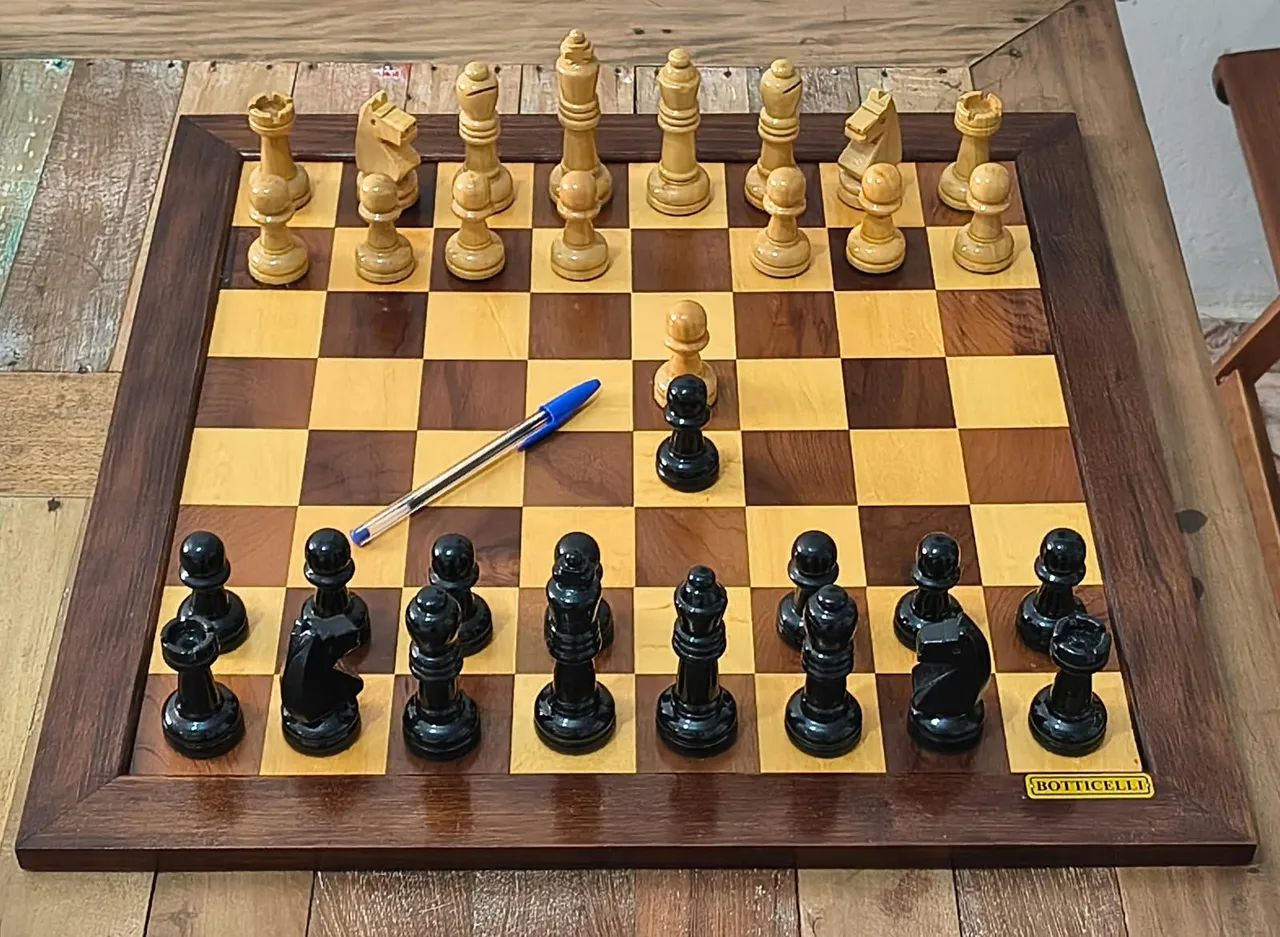 Jogo de Xadrez Completo (Tabuleiro e Peças) Botticelli