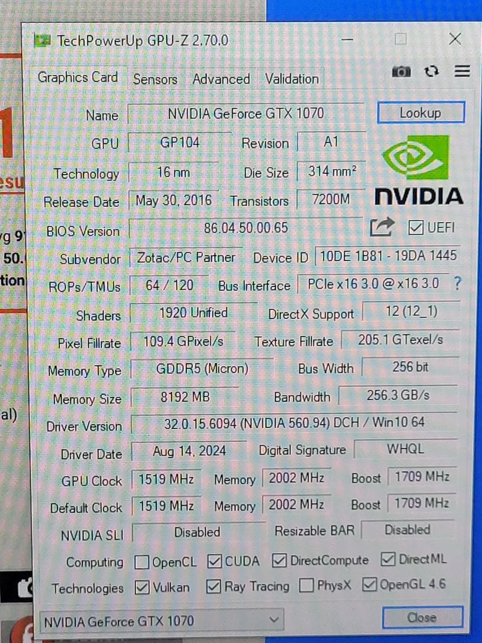 Placa gtx 1070 8gb zotac - Foto 4