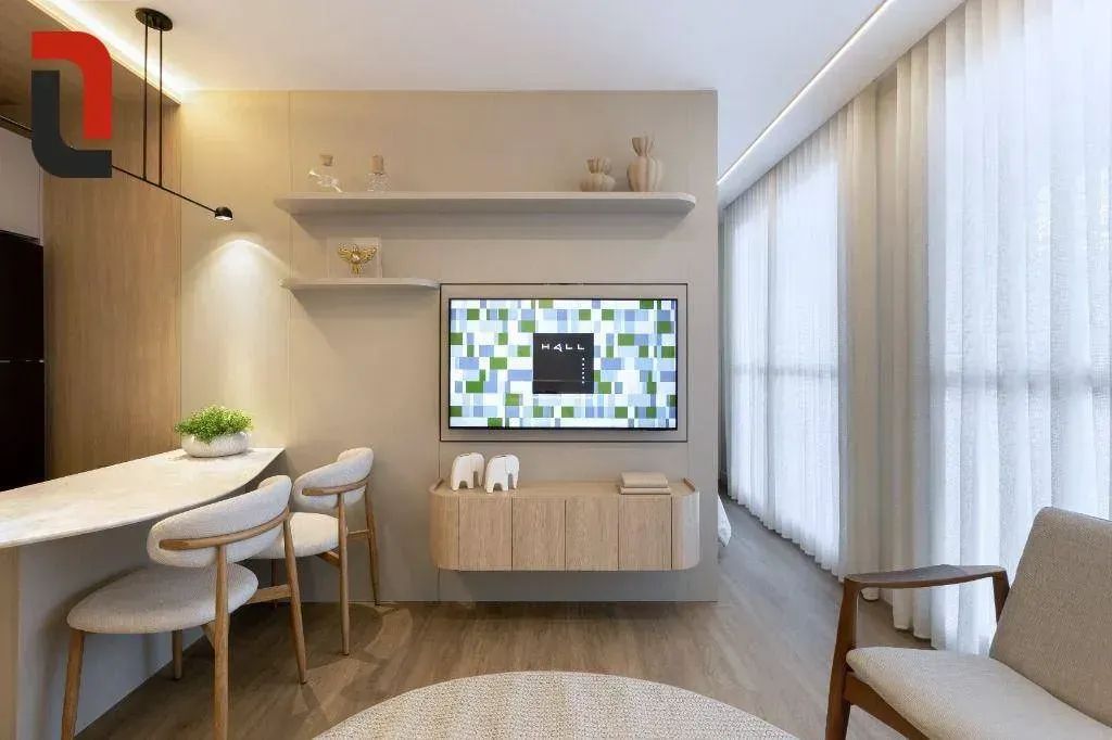 Hall Design Studio 32m² Open Space c/ sacada no Centro Cívico - Foto 2