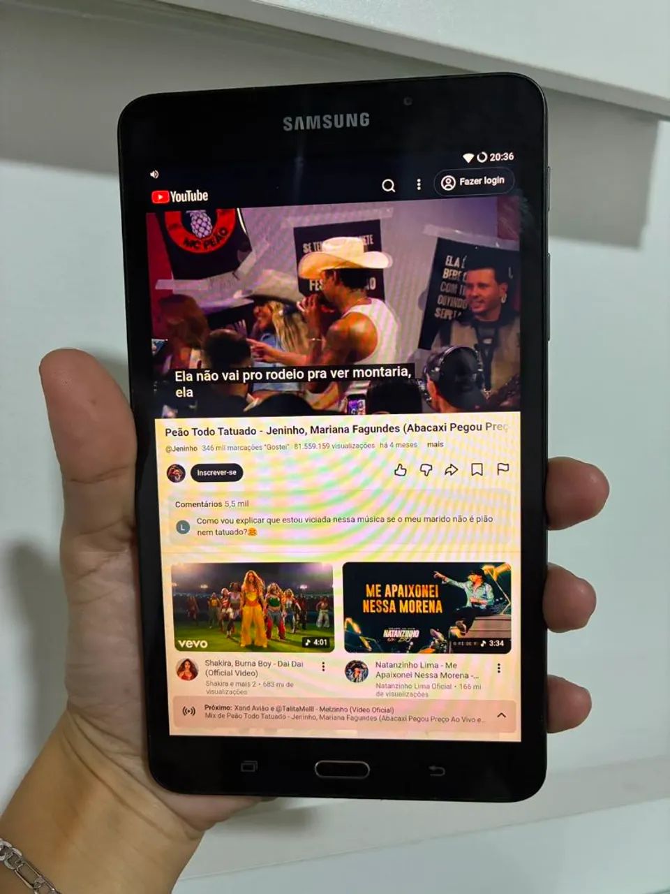 Tablet Samsung Galaxy Tab A Android 7+ Cartão SD 4GB - Foto 3